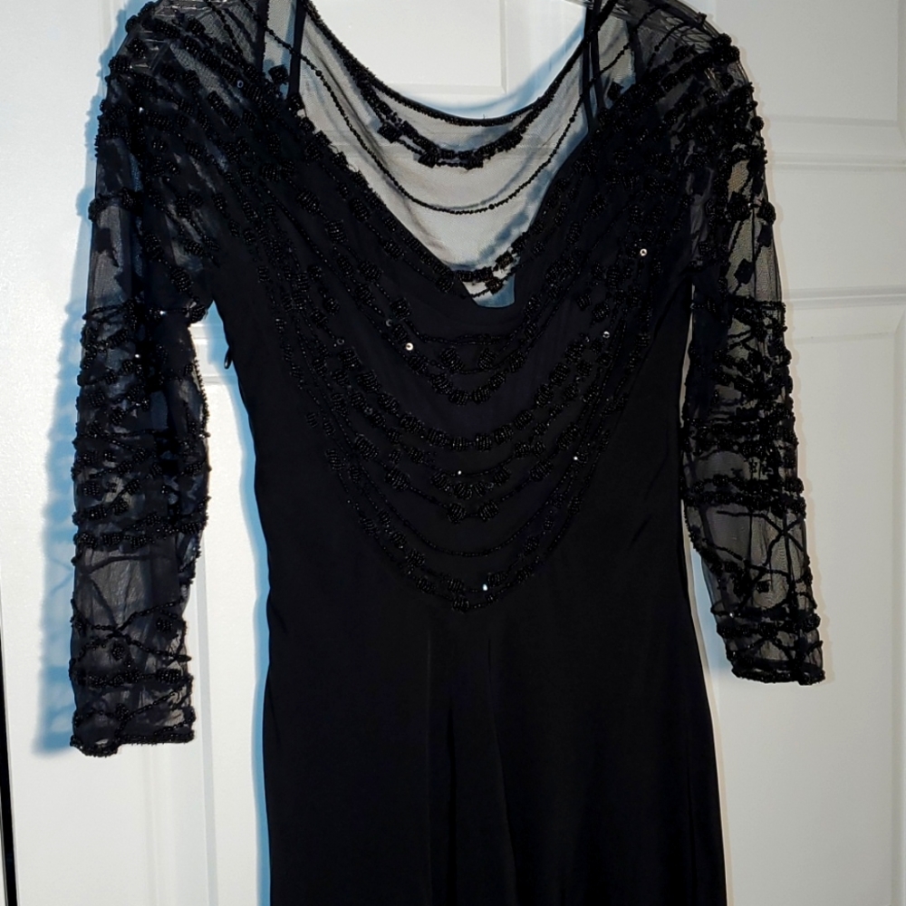 Kevin Hall Full Lace and Sequin Evening Gown
